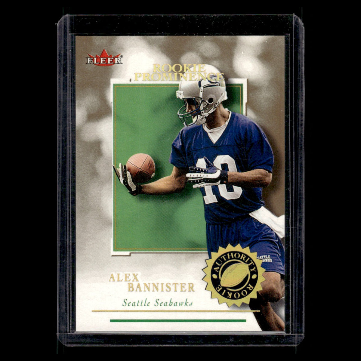 Alex Bannister Rookie /75 #150 2001 Fleer Rookie Prominence Seattle Seahawks NFL