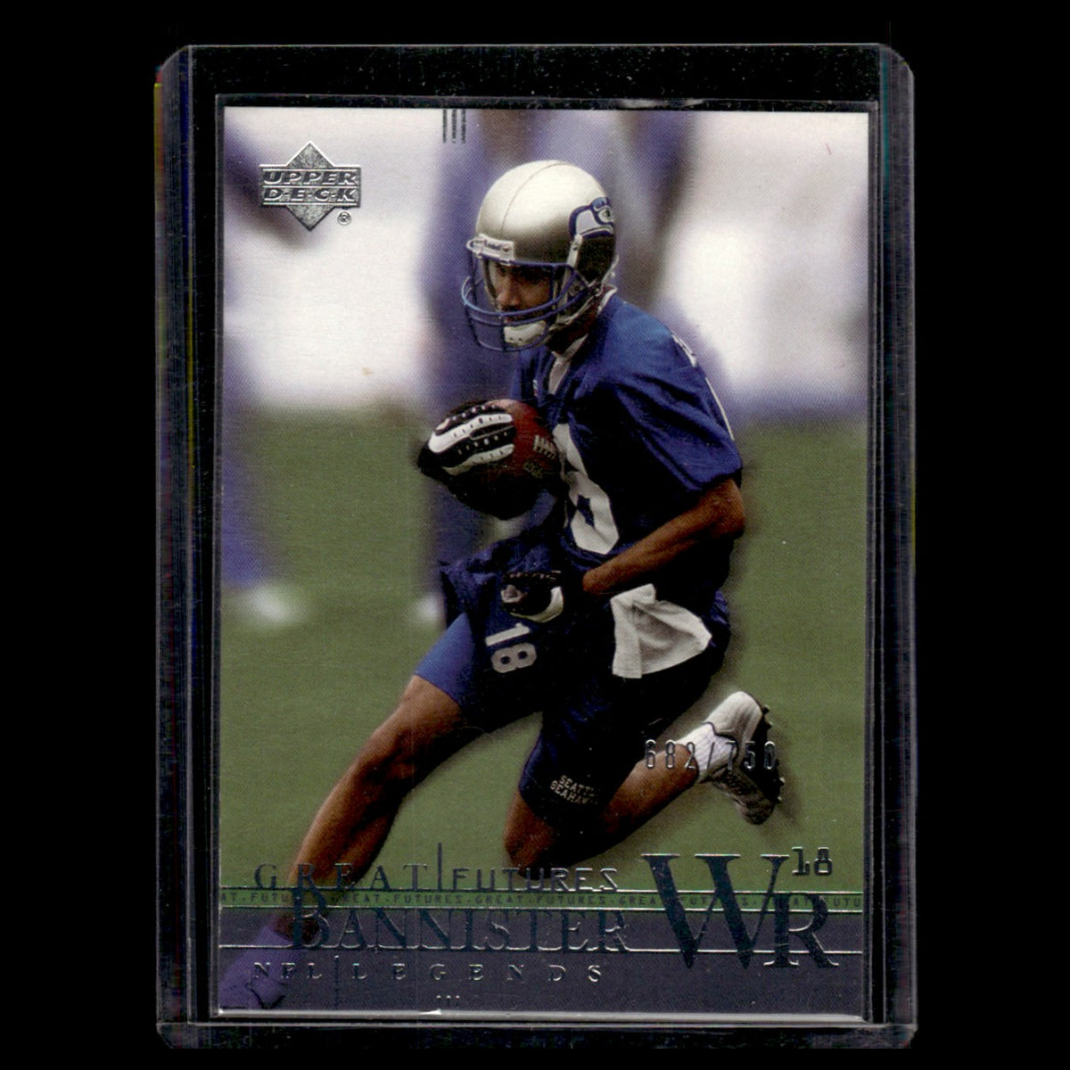Alex Bannister /750 #170 2001 Upper Deck Legends Seattle Seahawks Football Card