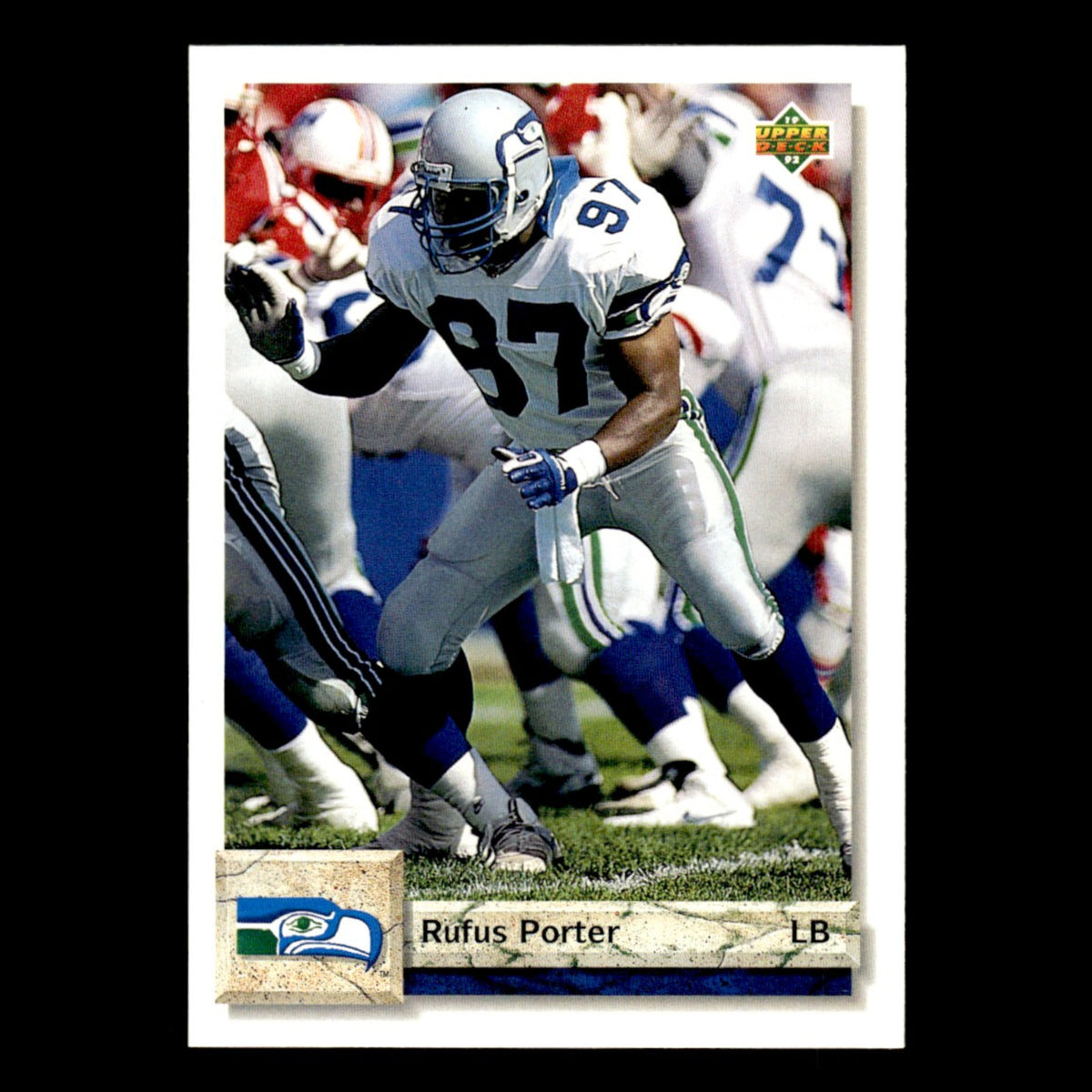 Rufus Porter #565 1992 Upper Deck Seattle Seahawks Football Card NFL NM
