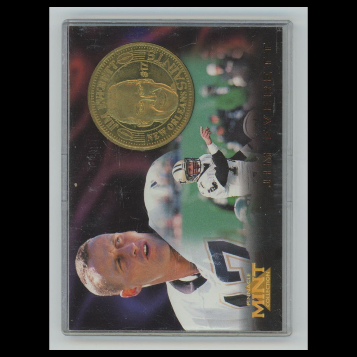 Jim Everett #8 1996 Pinnacle Mint New Orleans Saints Football Card NFL NM