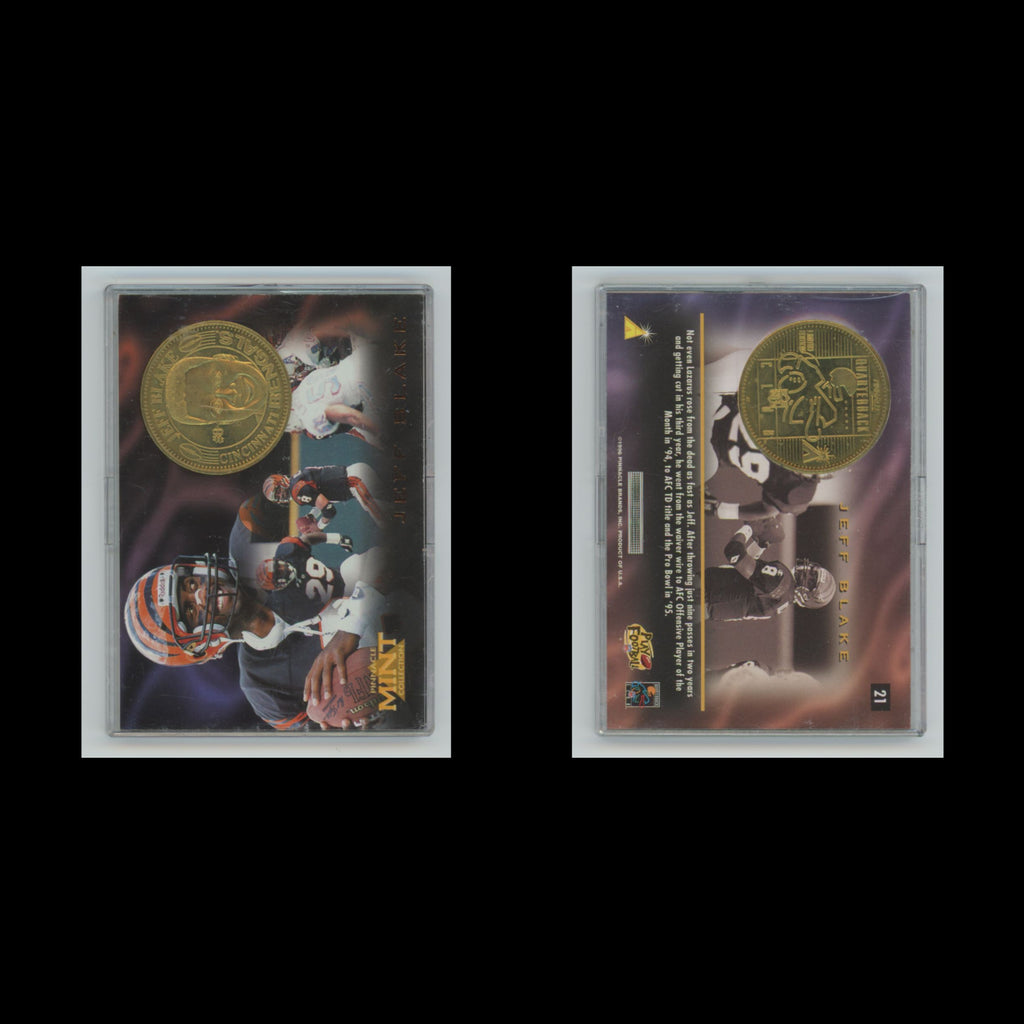 Jeff Blake #21 1996 Pinnacle Mint Cincinnati Bengals Football Card NFL NM