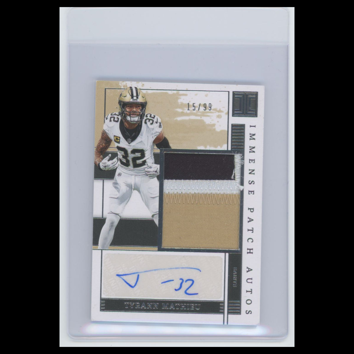 Tyrann Mathieu Auto /99 #IPA-TMU Autograph 2025 New Orleans Saints Football Card