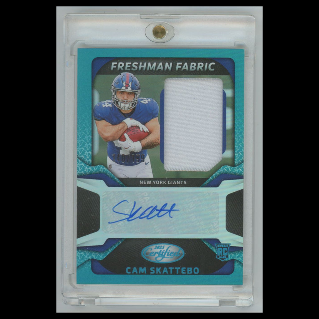 Cam Skattebo Rookie #FBC-CSD Autograph 2025 Panini Certified Freshman Certified