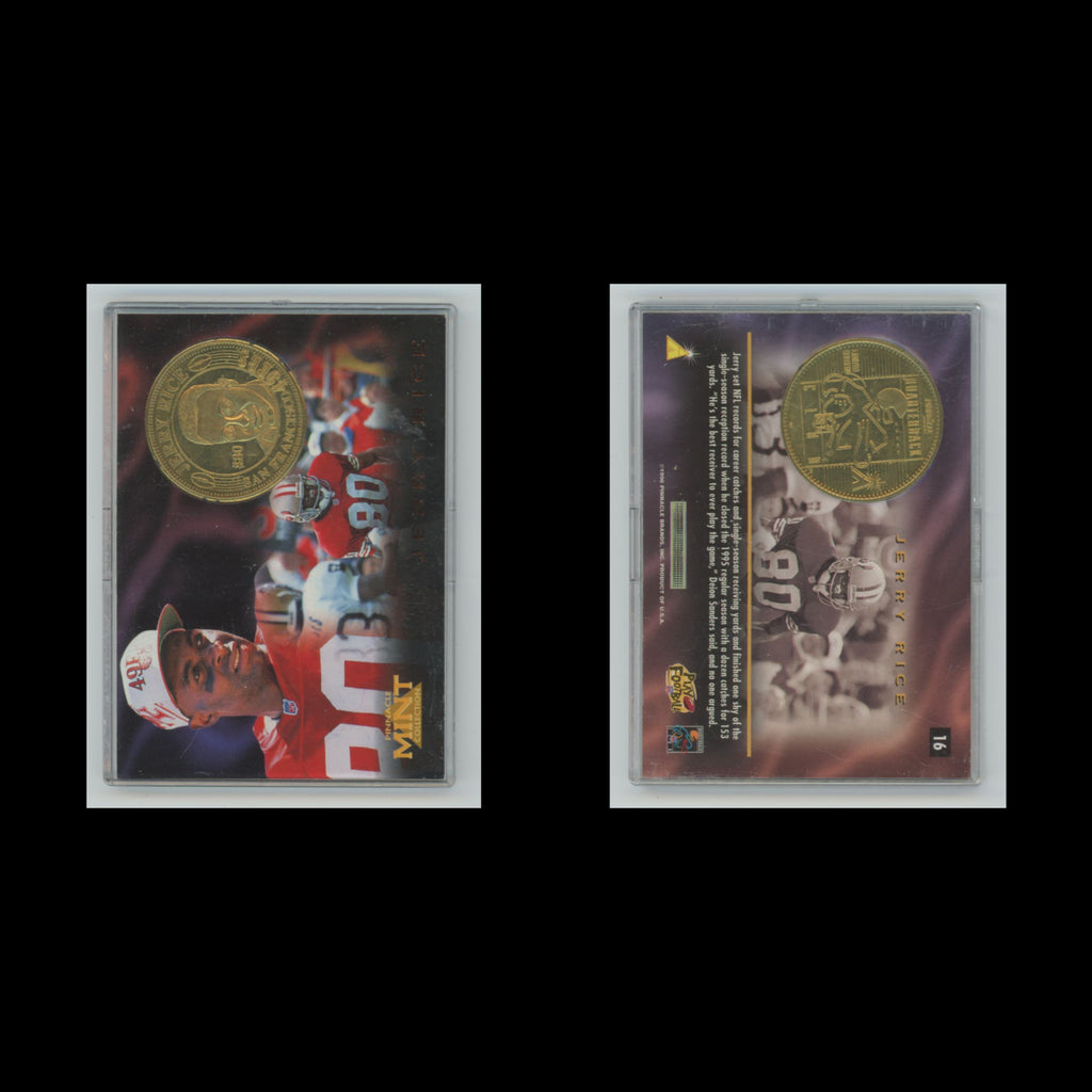 Jerry Rice #16 1996 Pinnacle Mint San Francisco 49ers Football Card NFL NM