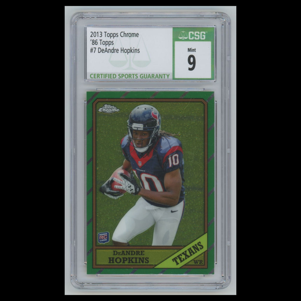 DeAndre Hopkins Rookie #7 csg 9 2013 Topps Chrome Houston Texans Football Card
