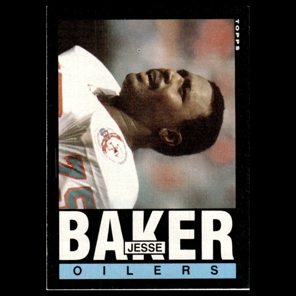 Jesse Baker #249 1985 Topps Houston Oilers Football Card NFL NM