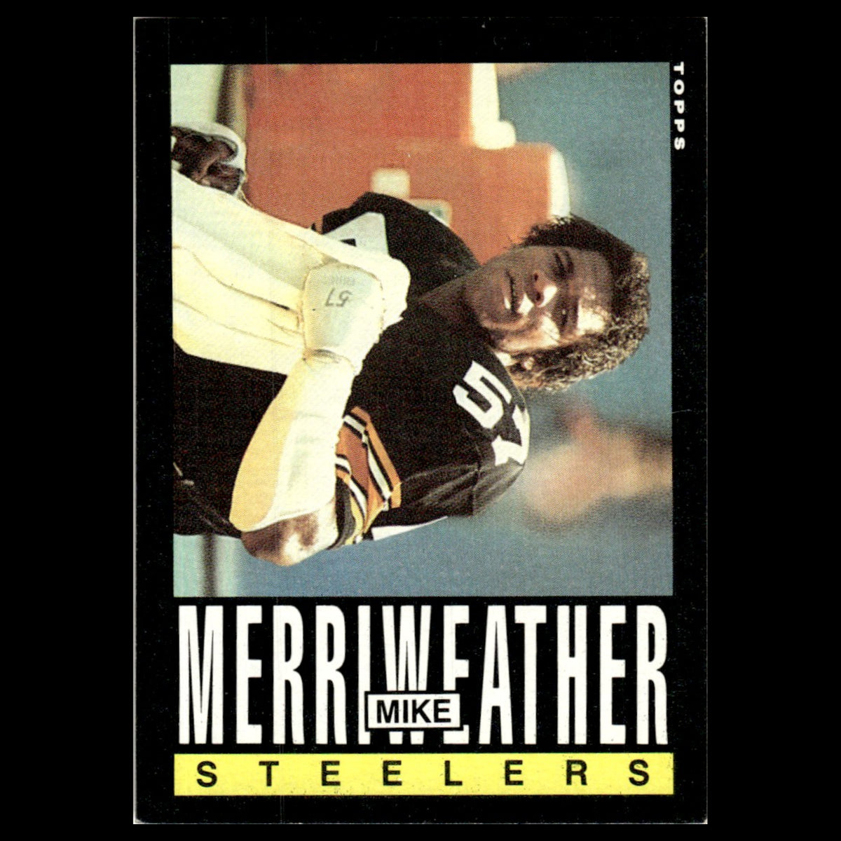 Mike Merriweather #360 1985 Topps Pittsburgh Steelers Football Card NFL NM
