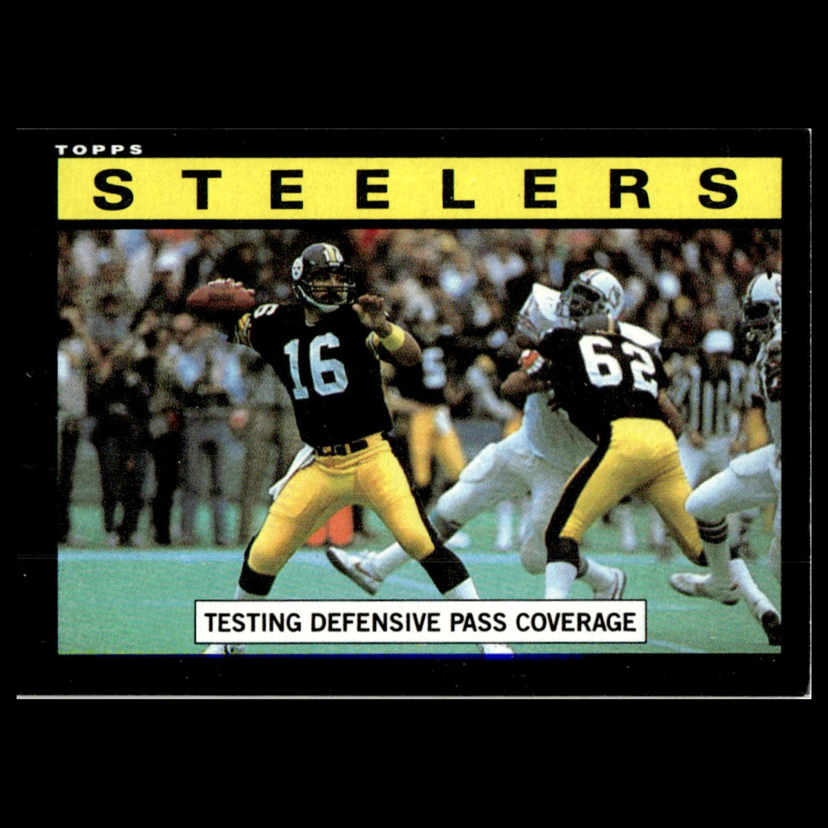 Steelers Team Leaders #351 1985 Topps Pittsburgh Steelers Football Card NFL NM