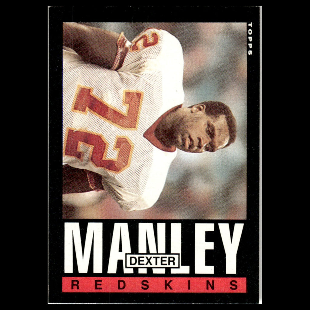 Dexter Manley #184 1985 Topps Washington Redskins Football Card NFL NM