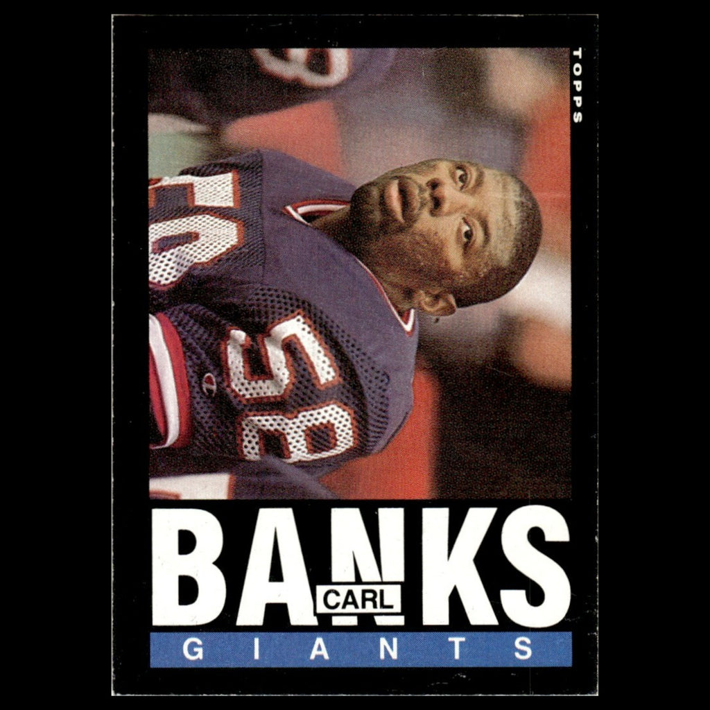Carl Banks #111 1985 Topps New York Giants Football Card NFL NM
