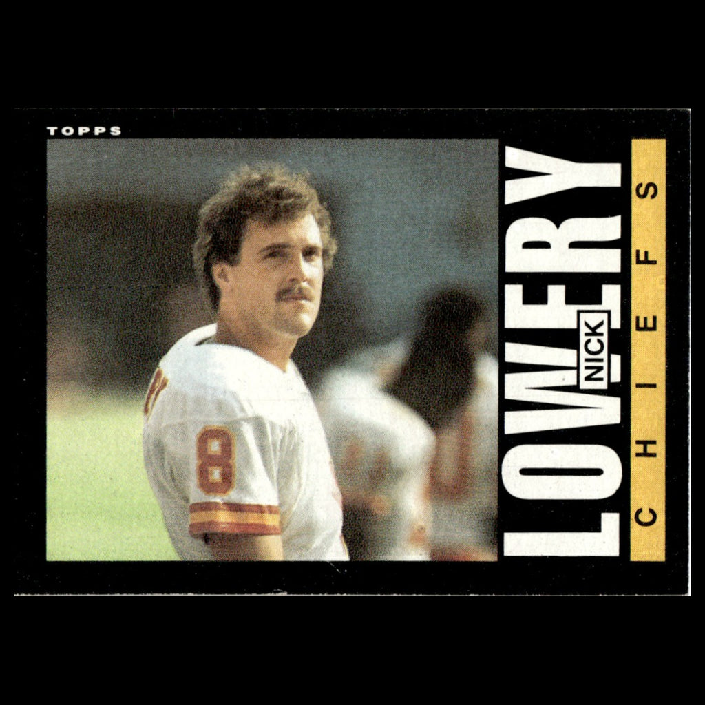 Nick Lowery #277 1985 Topps Kansas City Chiefs Football Card NFL NM