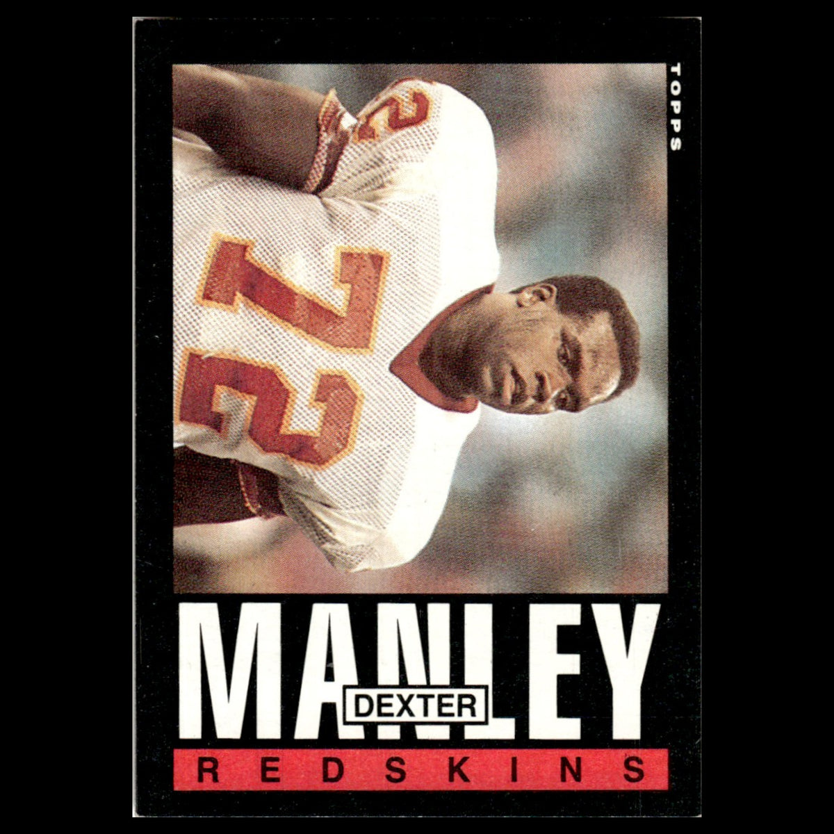 Dexter Manley #184 1985 Topps Washington Redskins Football Card NFL NM