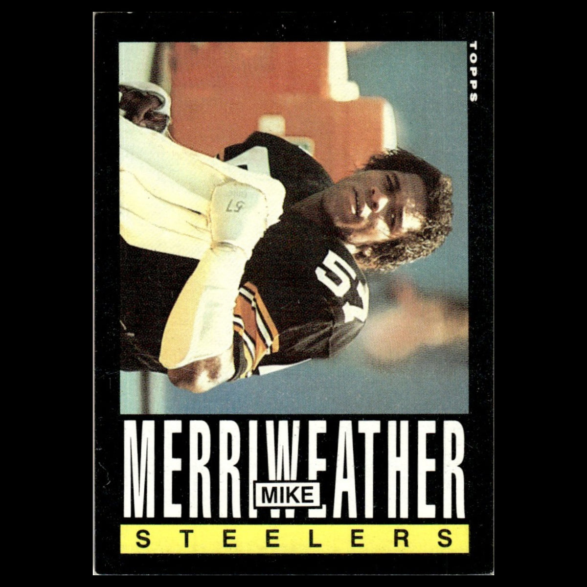 Mike Merriweather #360 1985 Topps Pittsburgh Steelers Football Card NFL NM