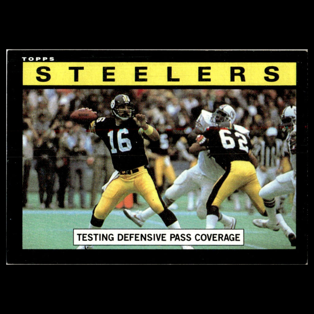 Steelers Team Leaders #351 1985 Topps Pittsburgh Steelers Football Card NFL NM