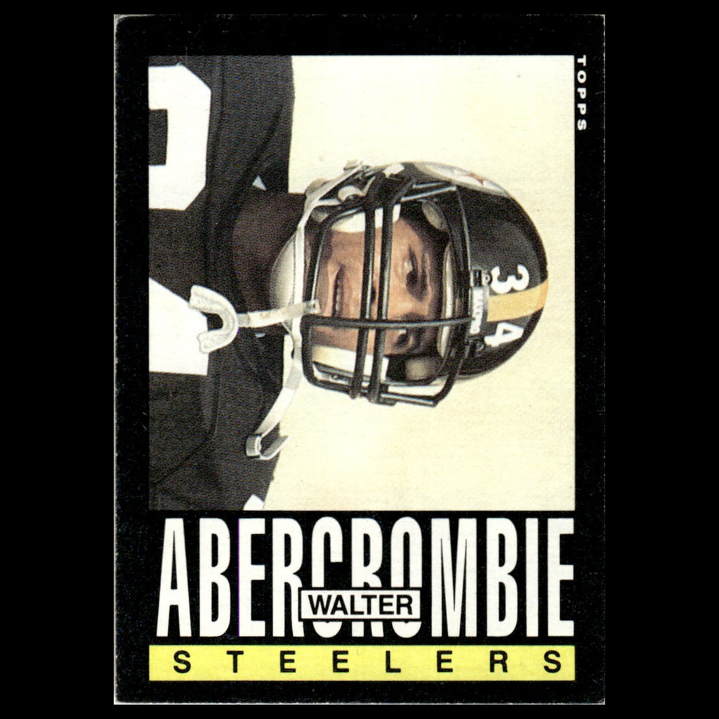 Walter Abercrombie #352 1985 Topps Pittsburgh Steelers Football Card NFL NM
