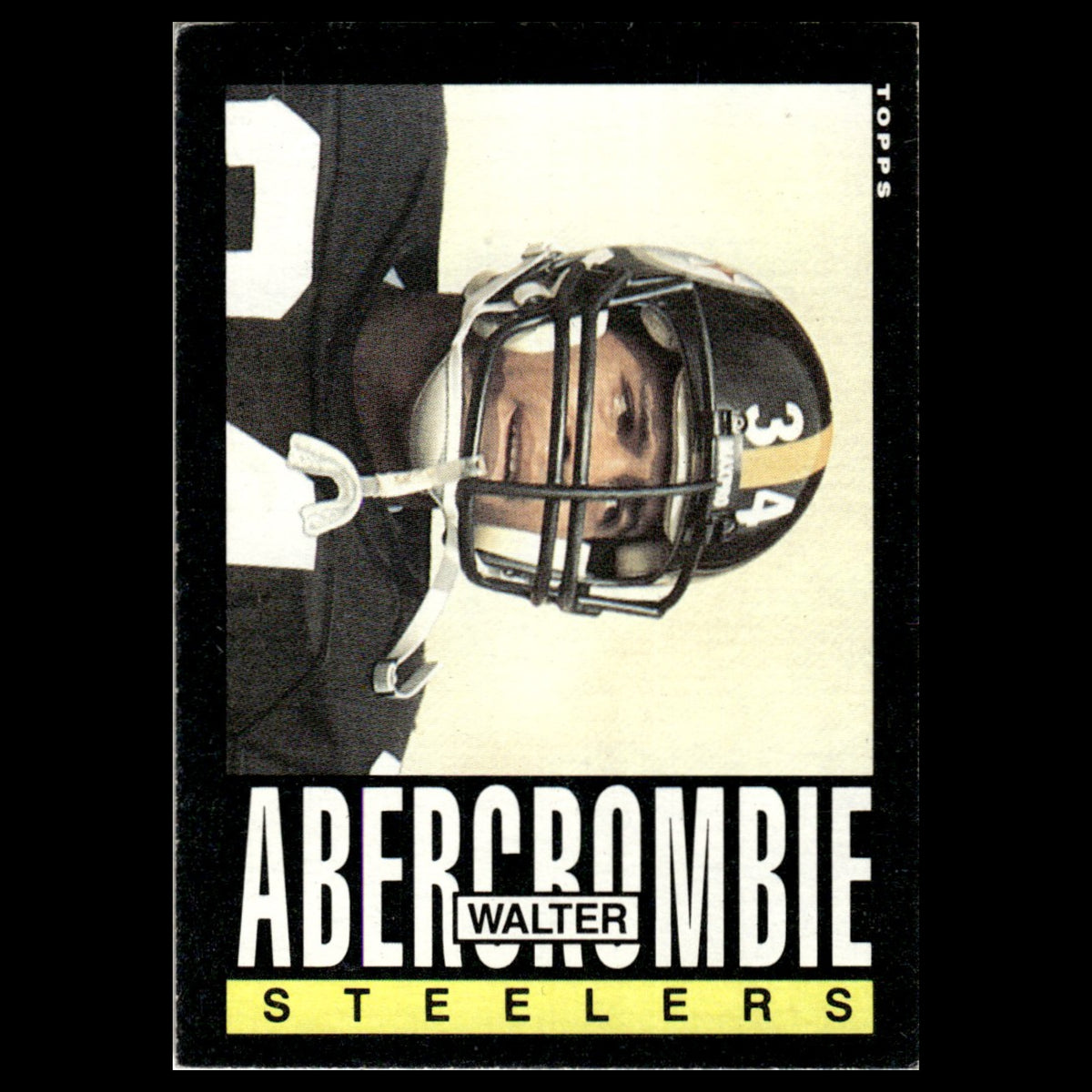 Walter Abercrombie #352 1985 Topps Pittsburgh Steelers Football Card NFL NM