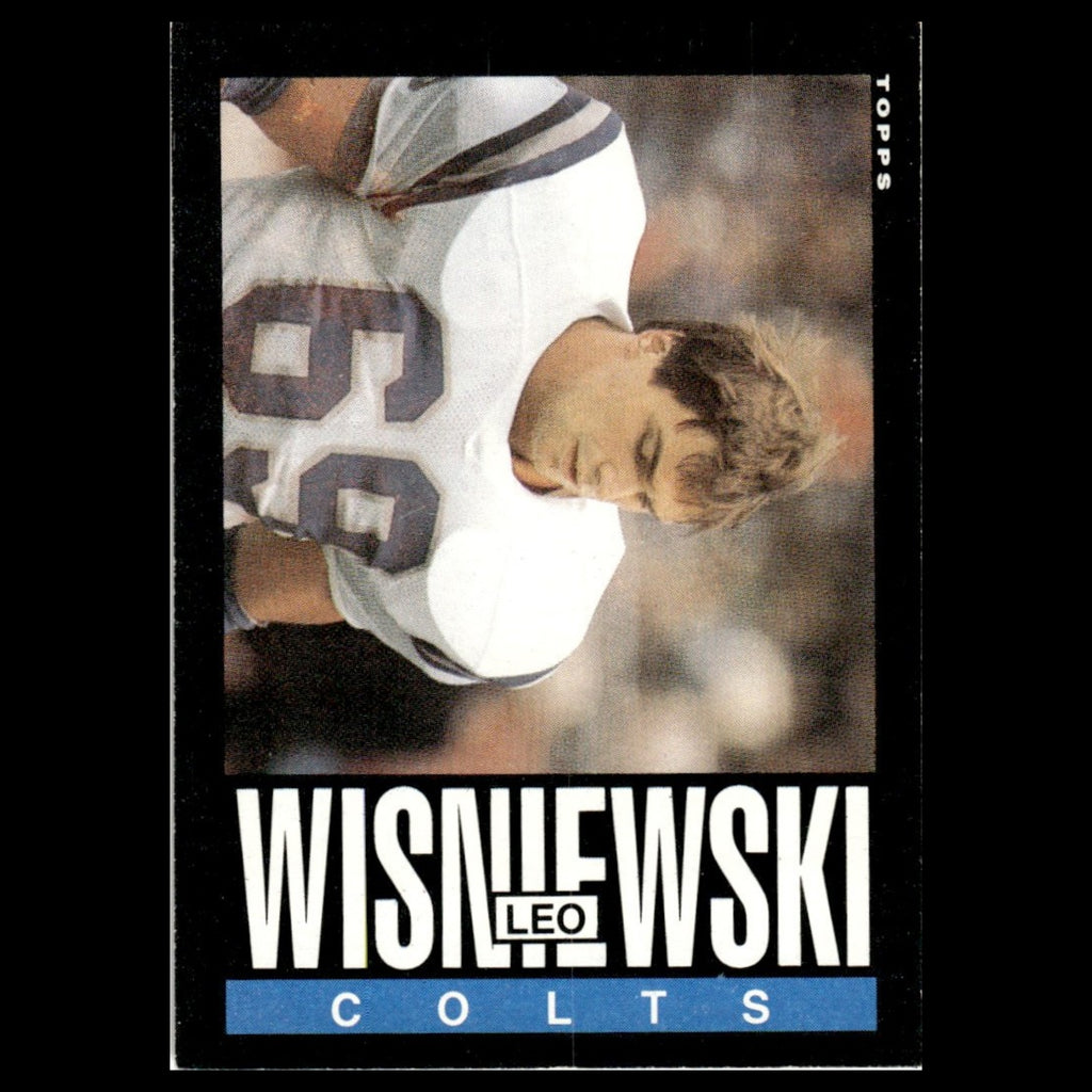 Leo Wisniewski #268 1985 Topps Indianapolis Colts Football Card NFL NM