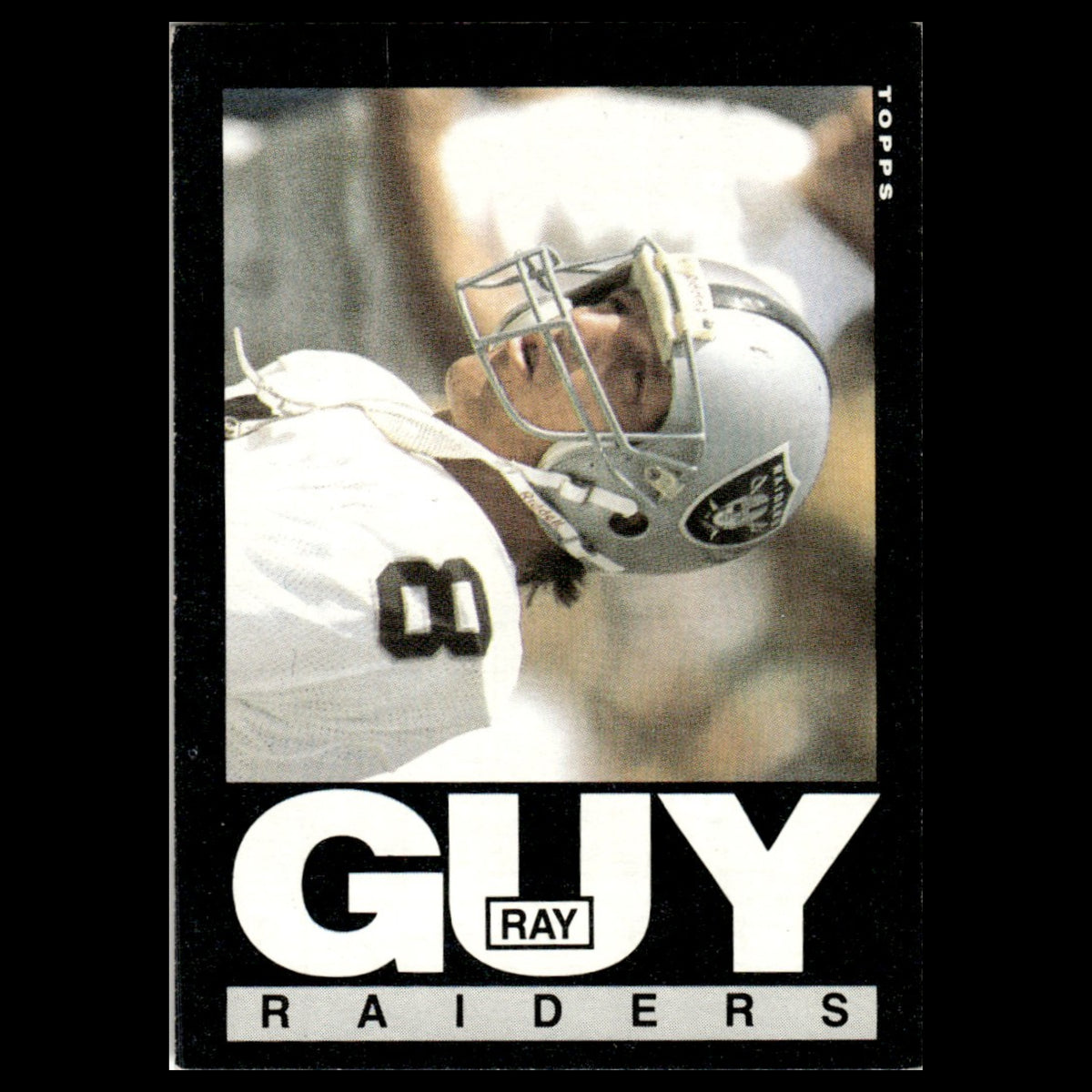 Ray Guy #288 1985 Topps Los Angeles Raiders Football Card NFL NM