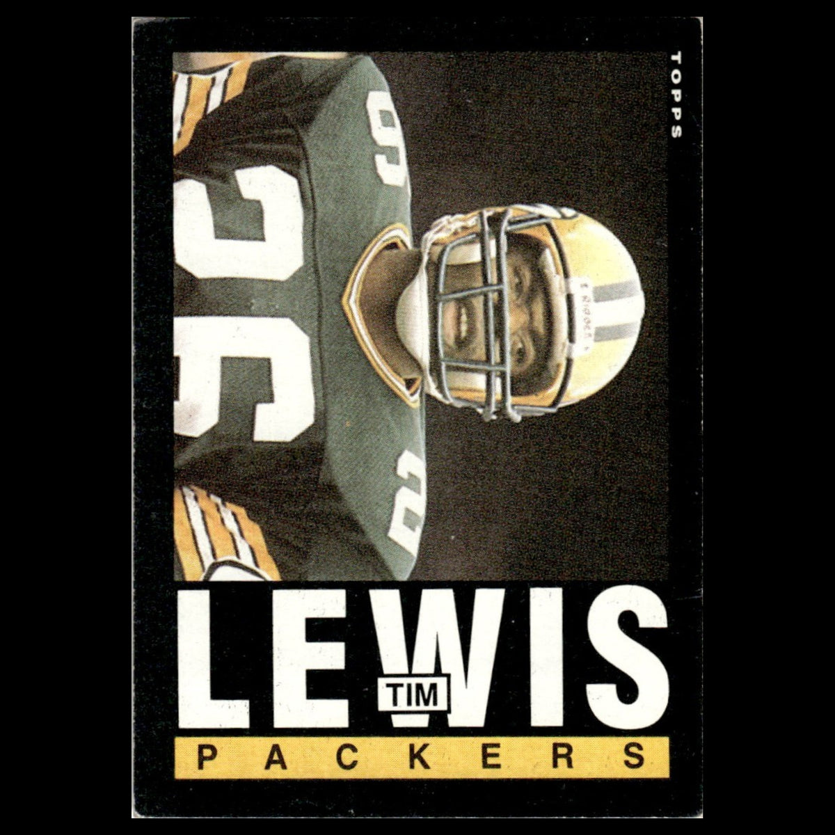 Tim Lewis #74 1985 Topps Green Bay Packers Football Card NFL NM
