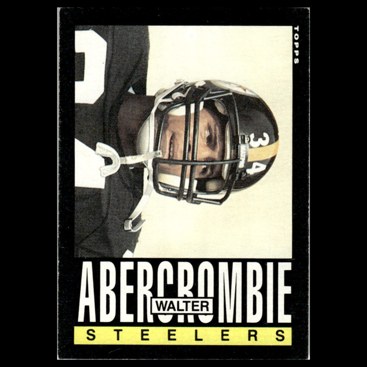Walter Abercrombie #352 1985 Topps Pittsburgh Steelers Football Card NFL NM