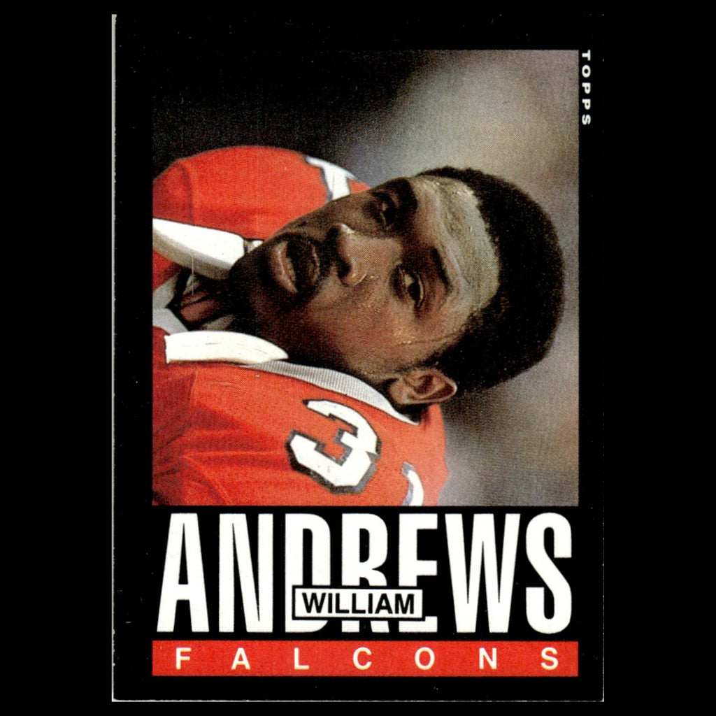William Andrews #11 1985 Topps Atlanta Falcons Football Card NFL NM