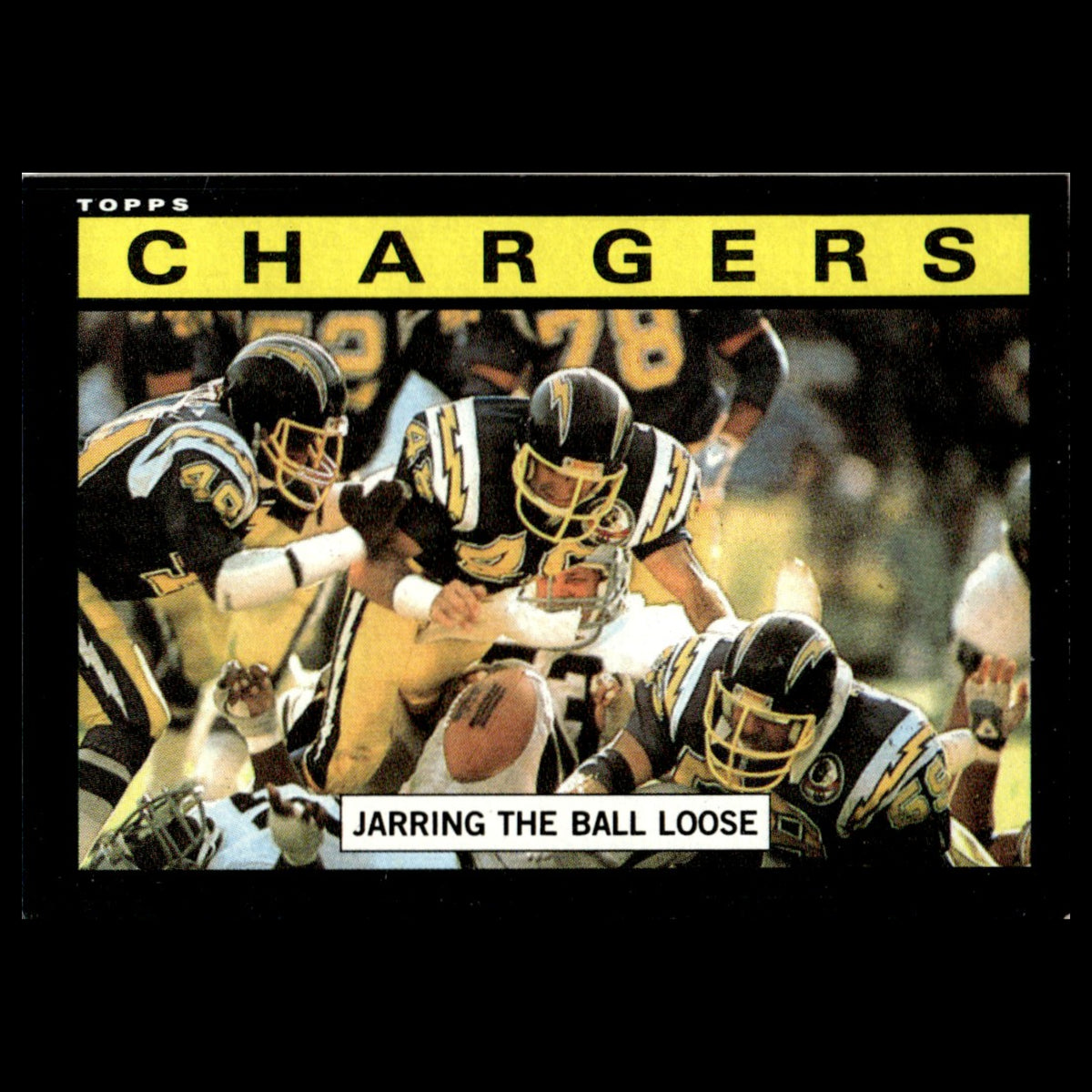 Chargers Team Leaders #367 1985 Topps San Diego Chargers Football Card NFL NM