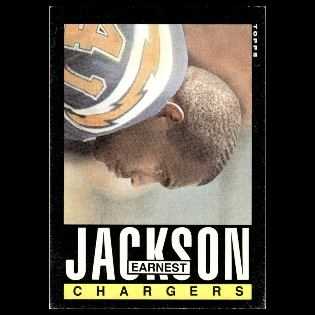Earnest Jackson #375 1985 Topps San Diego Chargers Football Card NFL NM