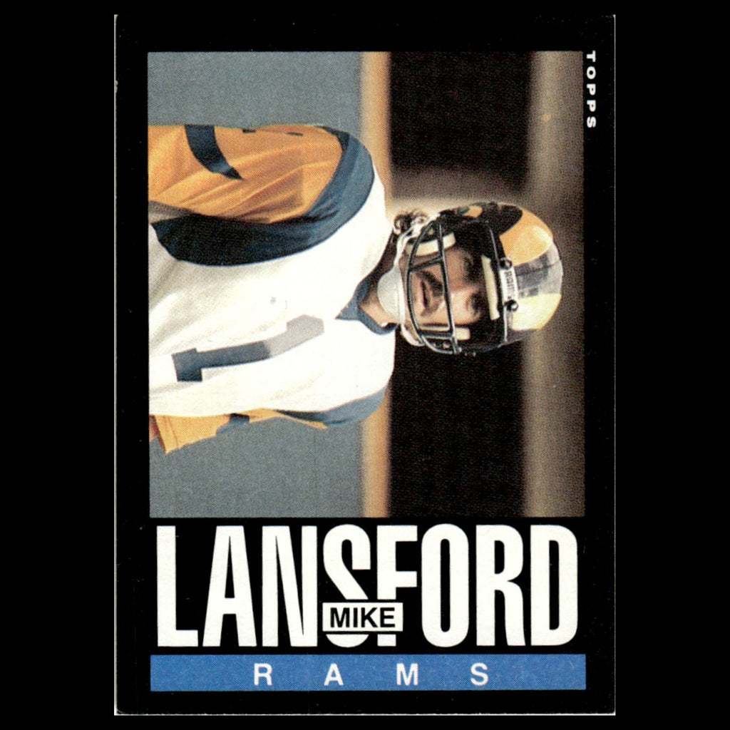 Mike Lansford #84 1985 Topps Los Angeles Rams Football Card NFL NM