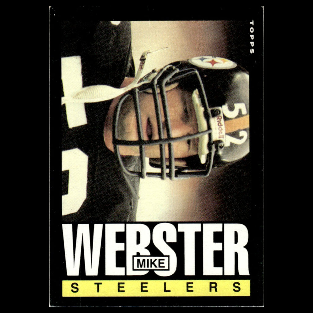 Mike Webster #365 1985 Topps Pittsburgh Steelers Football Card NFL NM