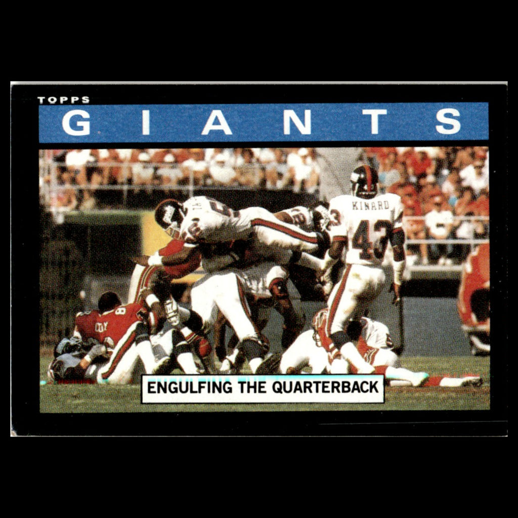 Giants Team Leaders #110 1985 Topps New York Giants Football Card NFL NM