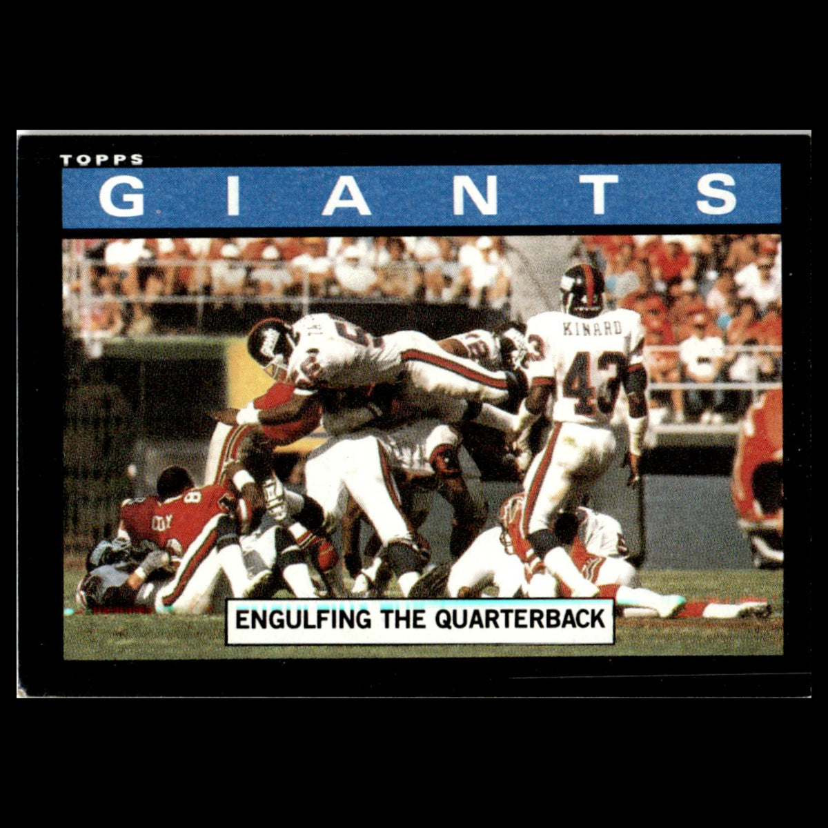 Giants Team Leaders #110 1985 Topps New York Giants Football Card NFL NM