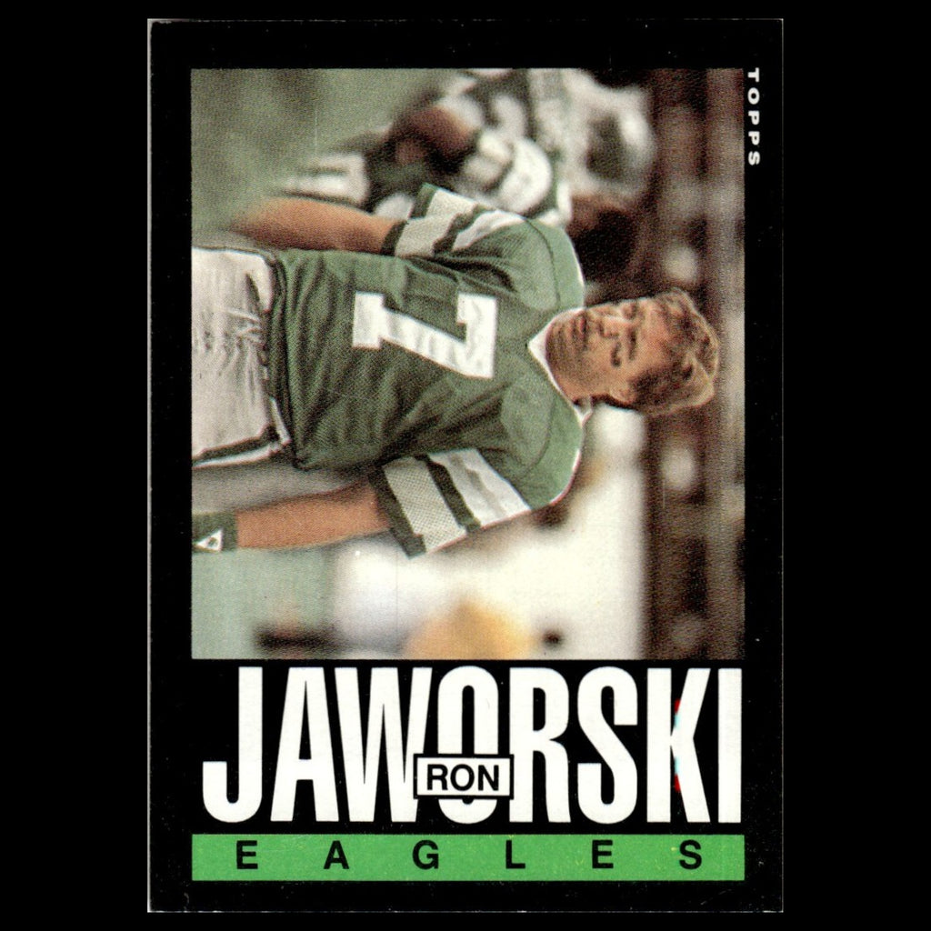 Ron Jaworski #132 1985 Topps Philadelphia Eagles Football Card NFL NM