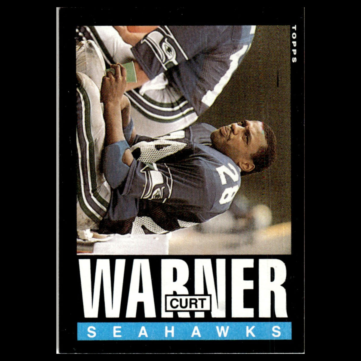 Curt Warner #392 1985 Topps Seattle Seahawks Football Card NFL NM