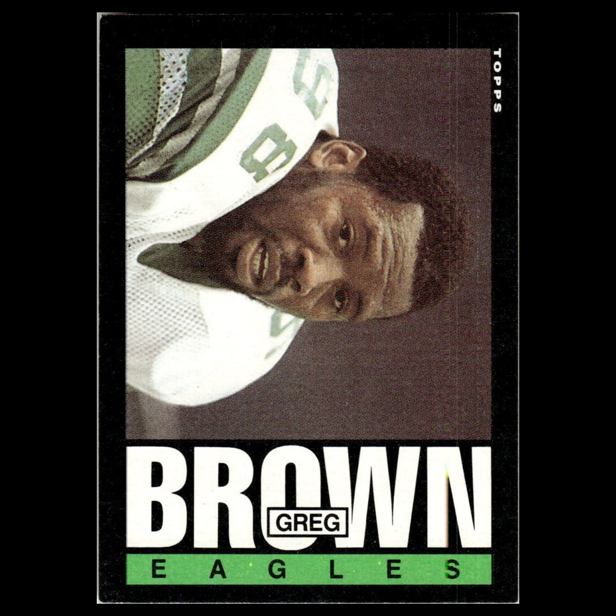 Greg Brown #126 1985 Topps Philadelphia Eagles Football Card NFL NM