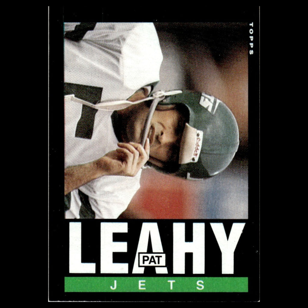 Pat Leahy #342 1985 Topps New York Jets Football Card NFL NM