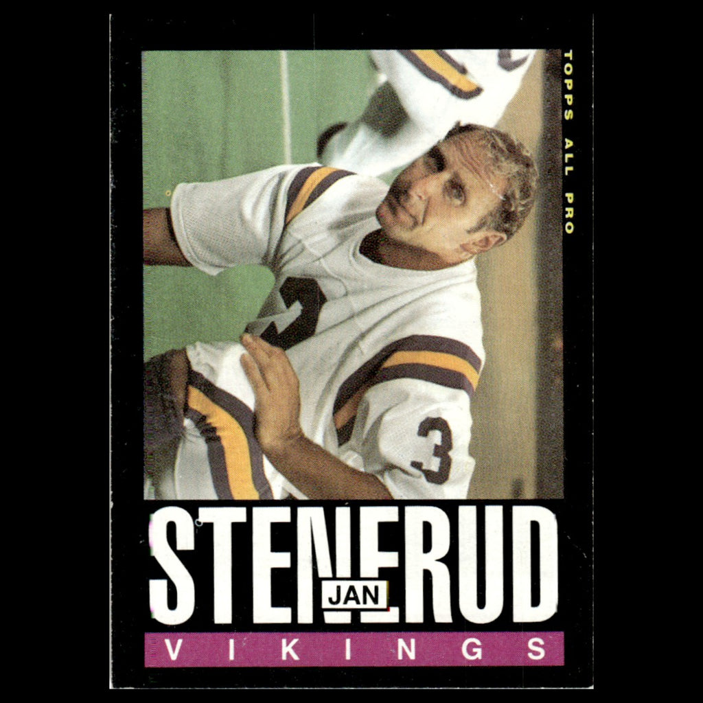 Jan Stenerud #98 1985 Topps Minnesota Vikings Football Card NFL NM