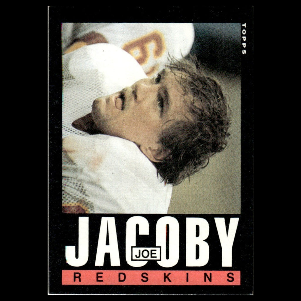 Joe Jacoby #183 1985 Topps Washington Redskins Football Card NFL NM