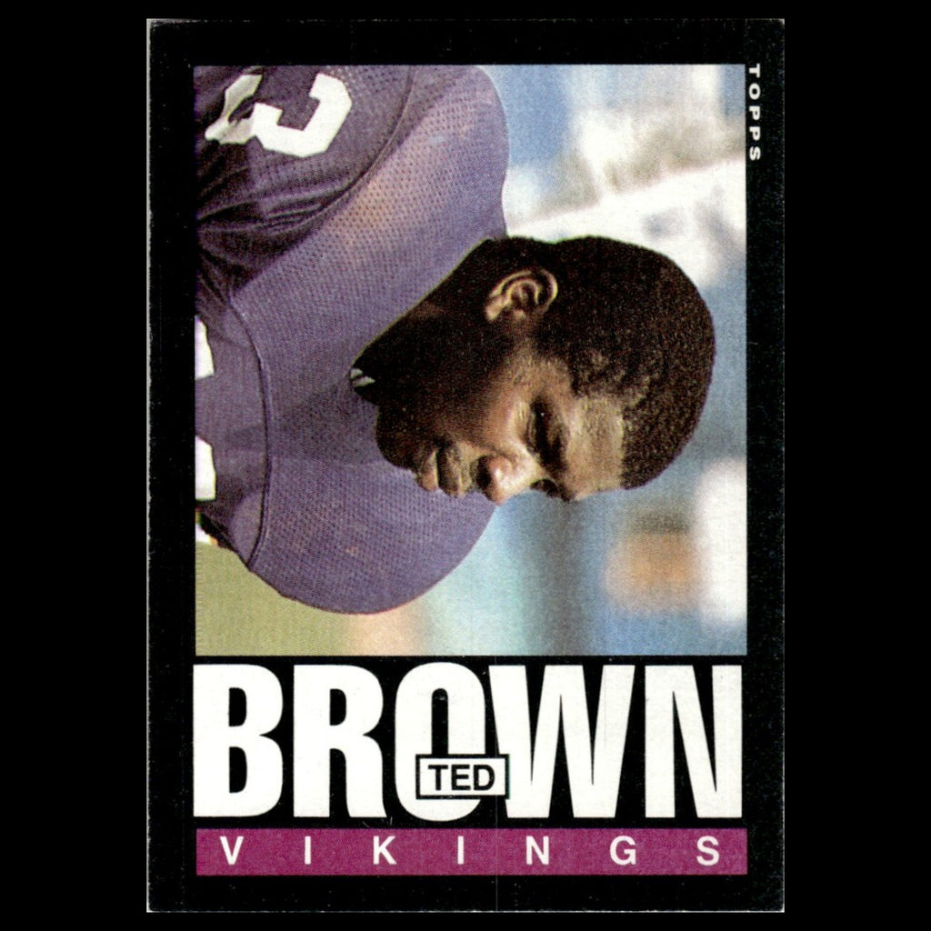 Ted Brown #91 1985 Topps Minnesota Vikings Football Card NFL NM