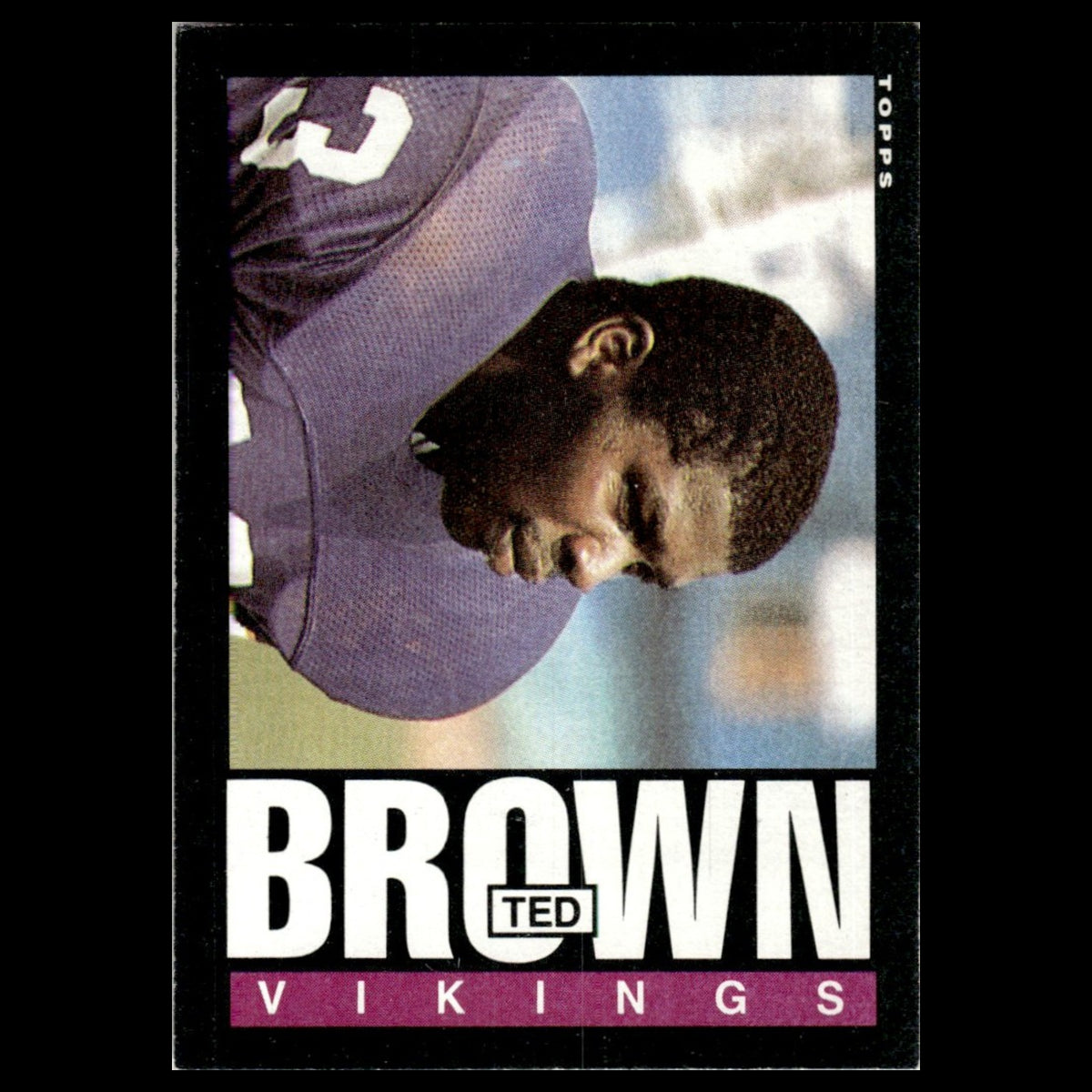 Ted Brown #91 1985 Topps Minnesota Vikings Football Card NFL NM