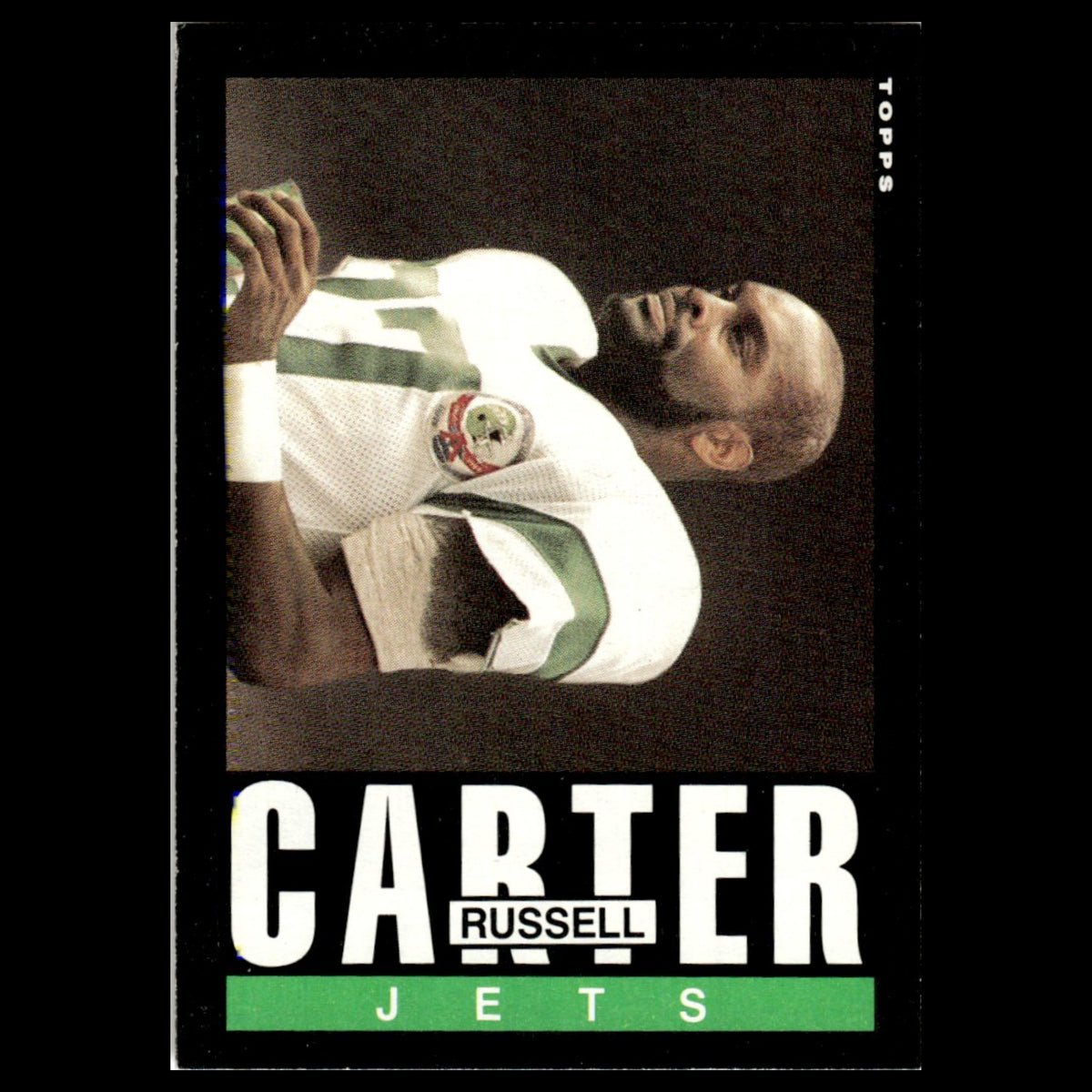 Russell Carter #336 1985 Topps New York Jets Football Card NFL NM