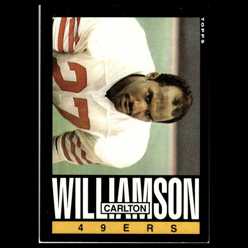 Carlton Williamson #165 1985 Topps San Francisco 49ers Football Card NFL NM