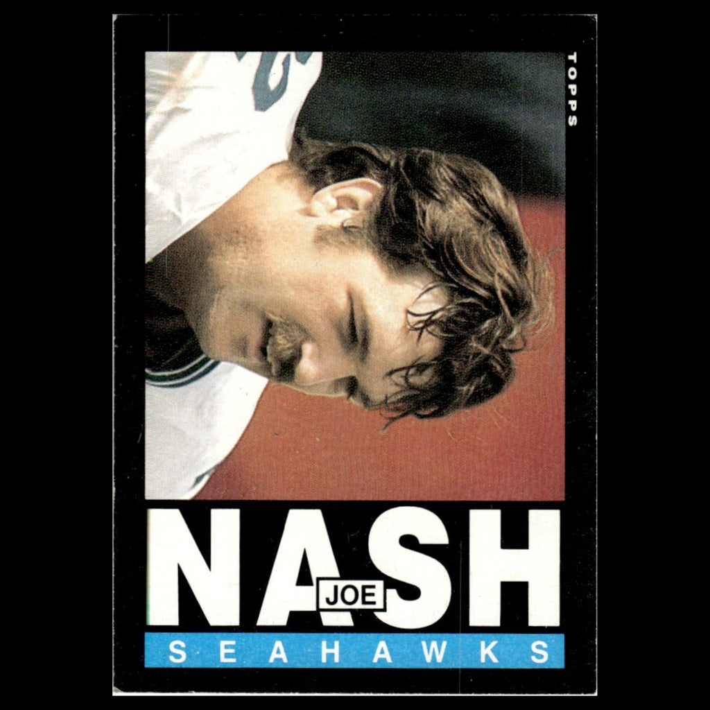 Joe Nash #390 1985 Topps Seattle Seahawks Football Card NFL NM