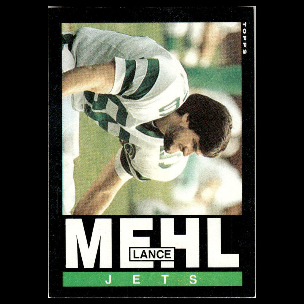 Lance Mehl #345 1985 Topps New York Jets Football Card NFL NM