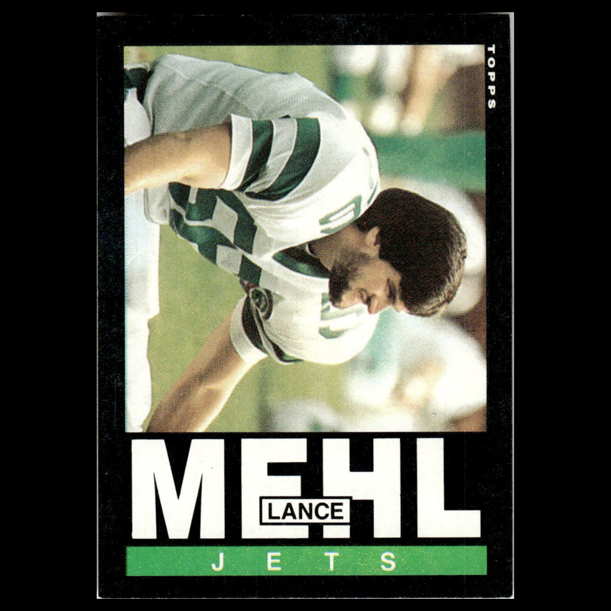 Lance Mehl #345 1985 Topps New York Jets Football Card NFL NM