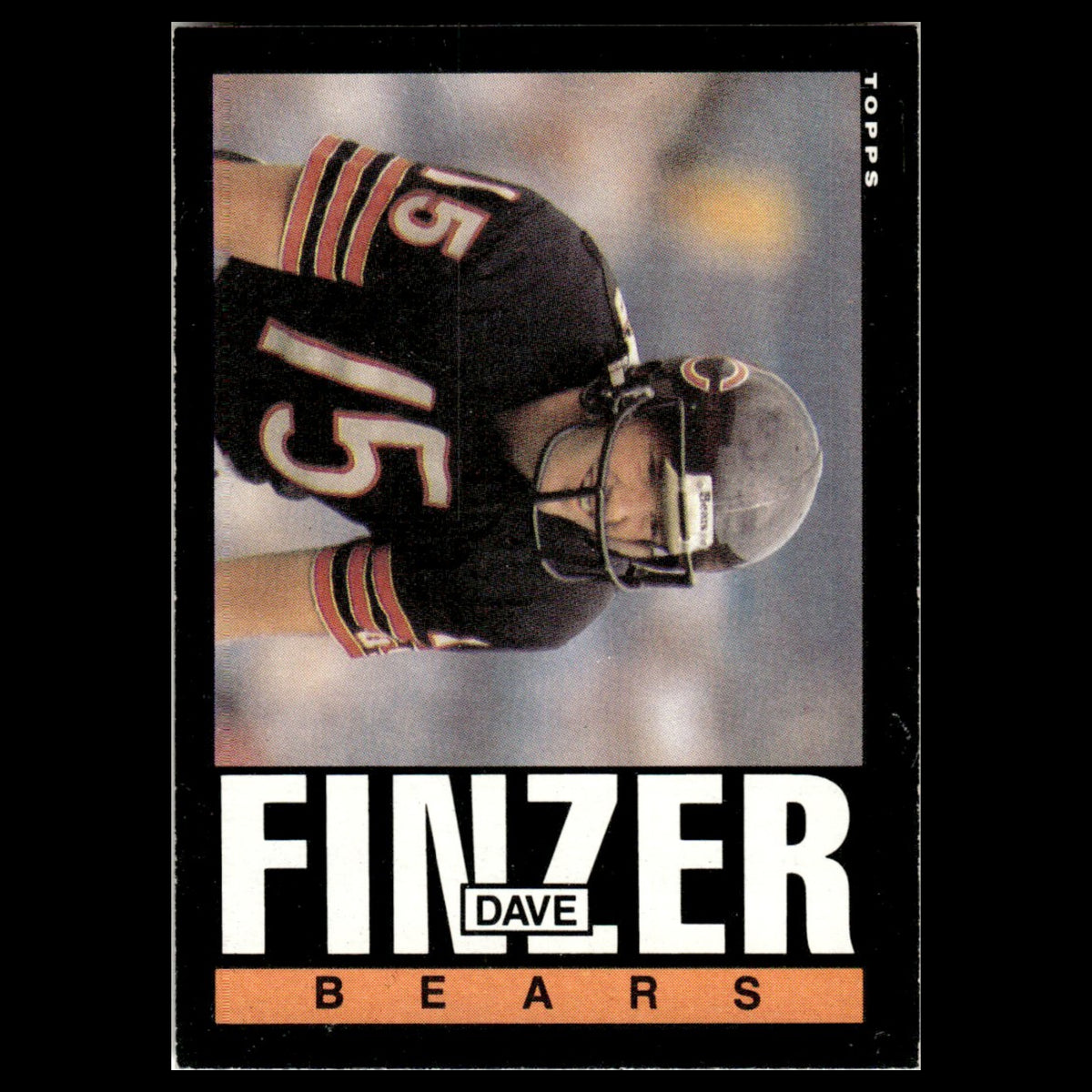 Dave Finzer #26 1985 Topps Chicago Bears Football Card NFL NM