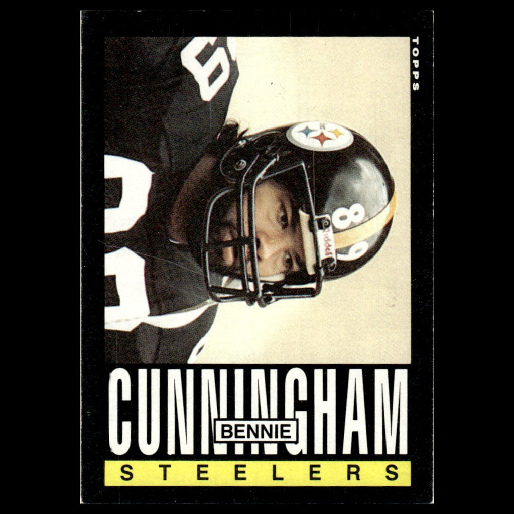 Bennie Cunningham #355 1985 Topps Pittsburgh Steelers Football Card NFL NM