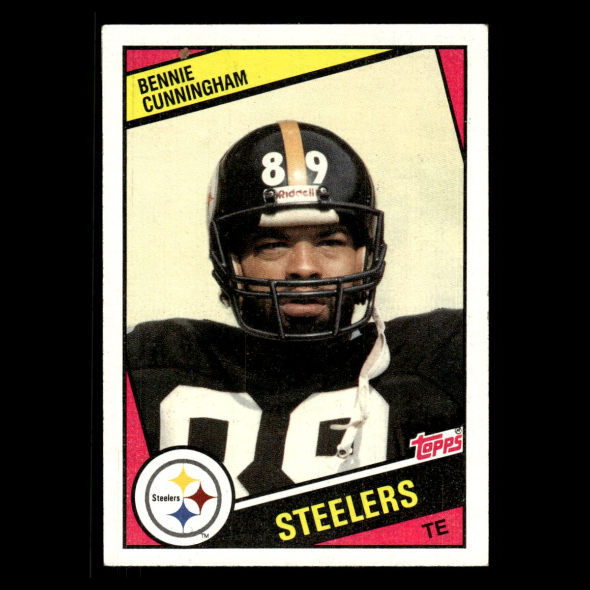 Bennie Cunningham #164 1984 Topps Pittsburgh Steelers Football Card NFL EX