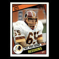 Dave Butz #379 1984 Topps Washington Redskins Football Card NFL EX
