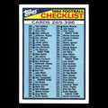 Checklist 265-396 #396 1984 Topps Football Card NFL EX