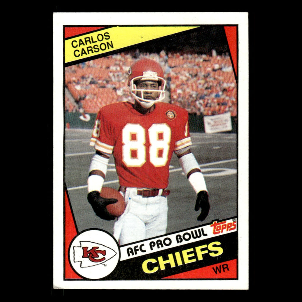 Carlos Carson #87 1984 Topps Kansas City Chiefs Football Card NFL EX